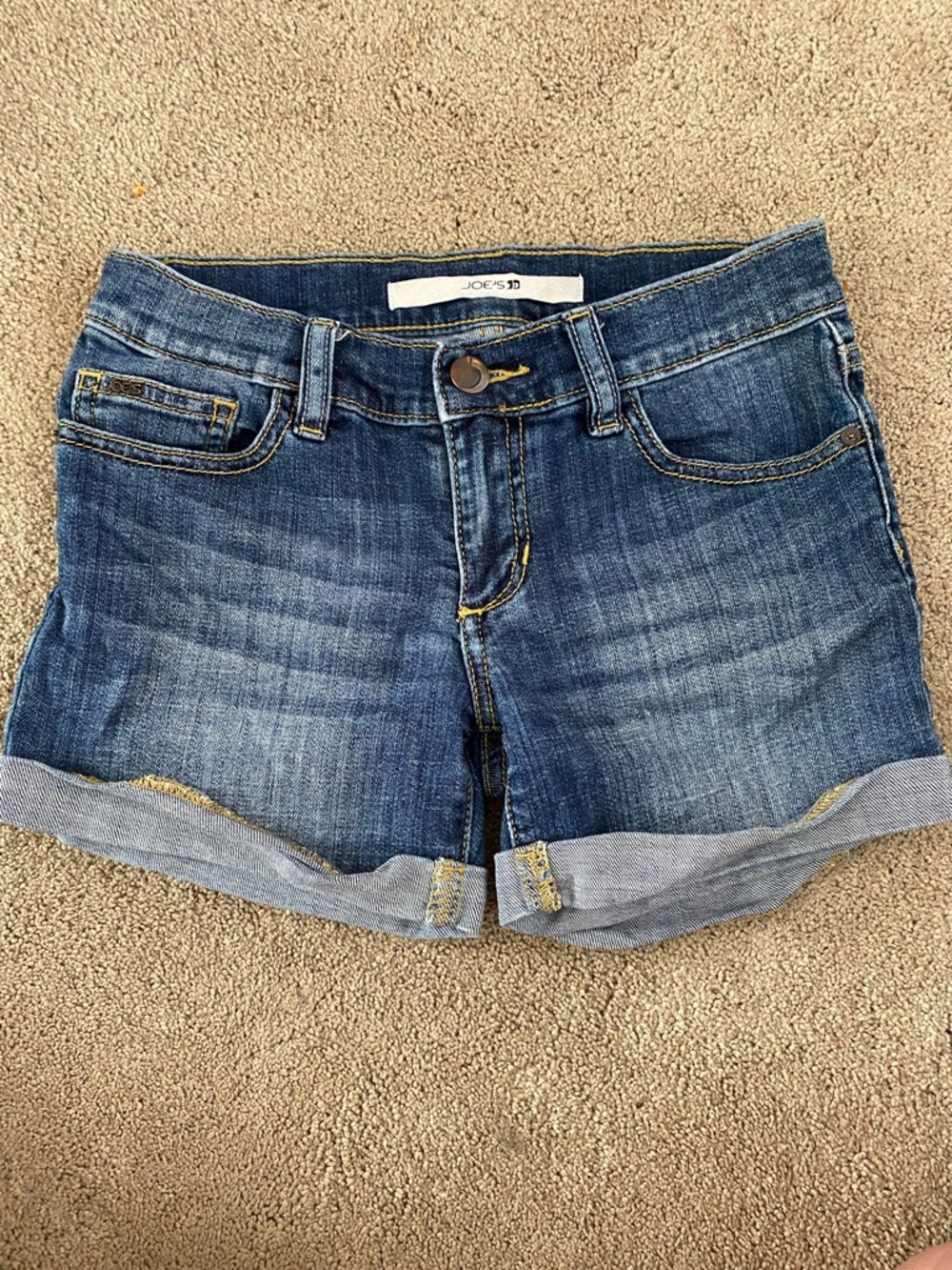 Joe's Jeans Medium Blue Denim Cuffed Shorts